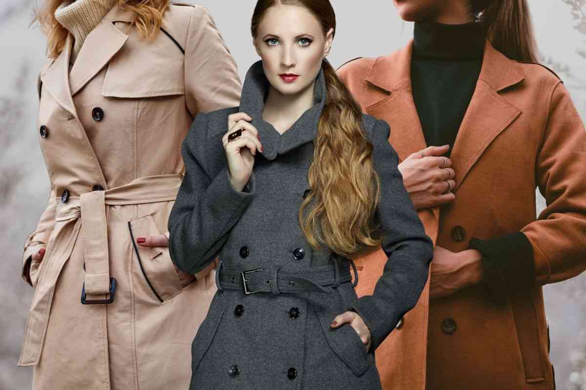 donne con cappotti trench