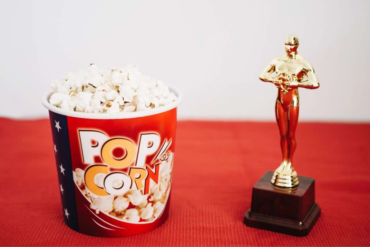 Statuetta Oscar, pop-corn